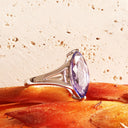 Magnificent Marquise Cut Tanzanite White Gold Ring