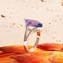 Magnificent Marquise Cut Tanzanite White Gold Ring