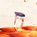 Magnificent Marquise Cut Tanzanite White Gold Ring