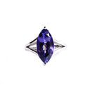 Magnificent Marquise Cut Tanzanite White Gold Ring
