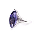 Magnificent Marquise Cut Tanzanite White Gold Ring