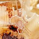 Rose Gold Protea Africa Pendant