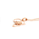 Map of Africa Rose Gold Protea Pendant