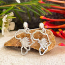 Silver Protea Africa Earrings