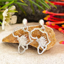 Silver Protea Africa Earrings
