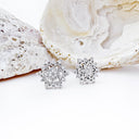 Mesmerising Mandala Inspired White Diamond Studs