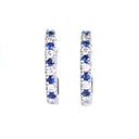 Mesmerising Sapphire and Diamond Hoops