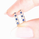 Mesmerising Sapphire and Diamond Hoops