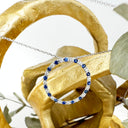 Mesmerizing Sapphire and Diamond Halo White Gold Pendant