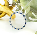 Mesmerizing Sapphire and Diamond Halo White Gold Pendant