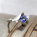 Tanzanite White gold ring