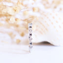 Black and White diamond white gold ring