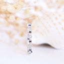 Black and White diamond white gold ring