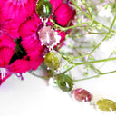 Multi-Stone Four Claw Set Tourmaline Oval Cut Silver Bracelet 2