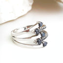 Black Diamond white gold ring