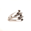 Multiband All Black Diamond White Gold Ring