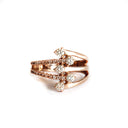 Multiband All Diamond Rose Gold Ring