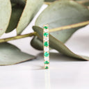 Nature Lover Emerald and Diamond Yellow Gold Eternity Ring