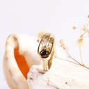 Black Diamond Yellow Gold Ring