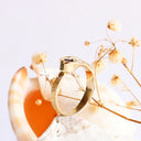 Black Diamond Yellow Gold Ring