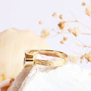Black Diamond Yellow Gold Ring