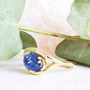 Sapphire yellow gold ring