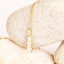 White Diamond Yellow Gold Pendant