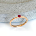 Rose Gold Ruby Ring 