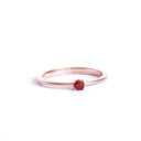 Petite Classic Ruby Solitaire Ring in 18ct Rose Gold