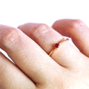 Petite Classic Ruby Solitaire Ring in 18ct Rose Gold