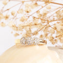 White Diamond Yellow Gold Ring