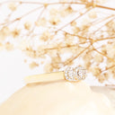 White Diamond Yellow Gold Ring
