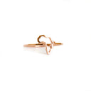 Petite Rose Gold Africa Map Outline Ring