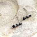 Black Diamond white gold studs