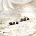 Black Diamond white gold studs