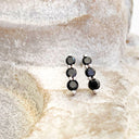 Black Diamond white gold studs