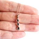Delightfully Playful Black Diamond Rose Gold Pendant