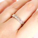 Silver paw print ring