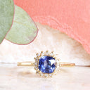 Sapphire and Diamond Yellow Gold Ring