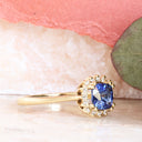 Sapphire and Diamond Yellow Gold Ring
