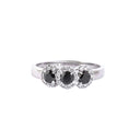 Pools Of Delight Black and White Diamond White Gold Ring