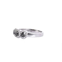Pools Of Delight Black and White Diamond White Gold Ring
