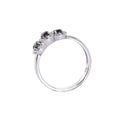 Pools Of Delight Black and White Diamond White Gold Ring