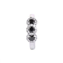 Pools Of Delight Black and White Diamond White Gold Ring