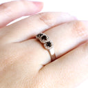 Pools Of Delight Black and White Diamond White Gold Ring