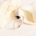 Black Diamond Ring in white gold