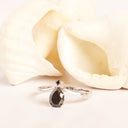 Black Diamond Ring in white gold