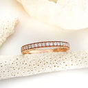 Rose Gold White Diamond Eternity ring