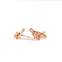 Racing Cheetah Rose Gold Studs