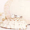 Solitaire White Diamond White Gold Ring